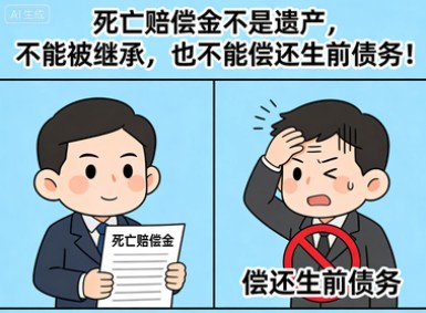 最高法：再次明确！死亡赔偿金不是遗产，不能被继承，也不能偿还生前债务！