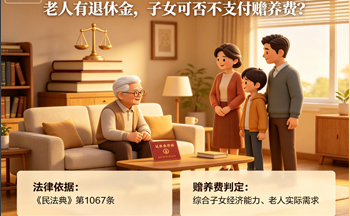 老人有退休金，子女可否不支付赡养费？